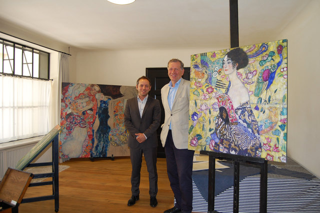 In der Villa befindet sich das letzte Atelier des Künstlers Gustav Klimt.