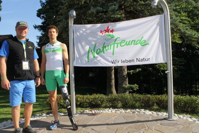 Werner Graßegger, Obmann der Naturfreunde mit Stefan Lösler