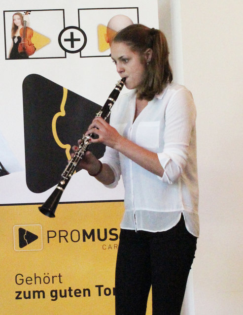 Andrea Koch vom Trio Clarinklingeling