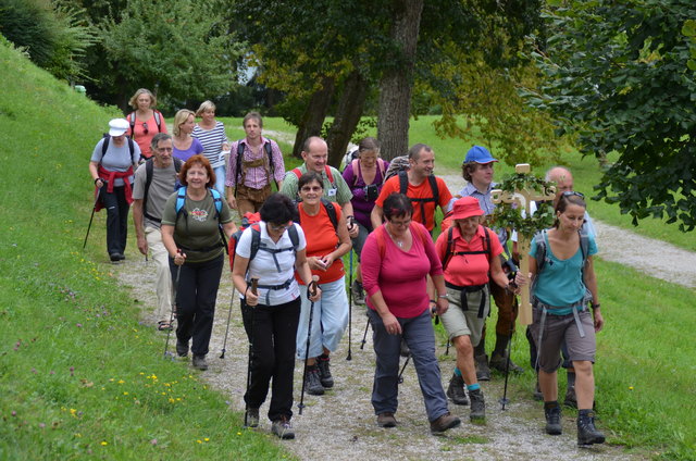 Friedensmarsch 2013 zur Friedensrosenverleihung nach Waldhausen