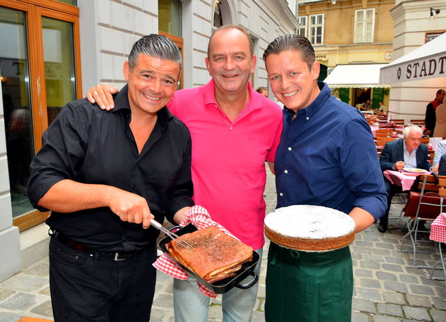 Andi Wojta, Herbert Prohaska und Alex Fankhauser
