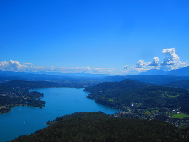 Blick auf Klagenfurt.
