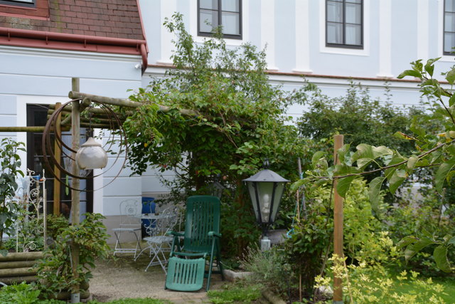 Unter dieser schönen Pergola können sich die Gäste der Purgstallerin am besten entspannen. | Foto: Roland Mayr