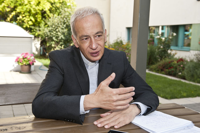 Caritas-Präsident Landau im Interview: "Wir brauchen mehr Europa, wenn es um Flucht und Asyl geht." | Foto: Thomas Jantzen