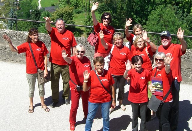 Die Pendlerrunde beim Geburtstagsausflug auf der Hohenfeste Salzburg | Foto: KK