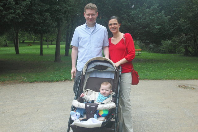 Michi, Ina und Michael G. gefällt der grüne Auer-Welsbach-Park.