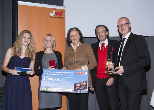 Daniela Larch (2.v.l.) bekam den JUP in der Kategorie "Neue Ideen" | Foto: Foto: Die Fotografen