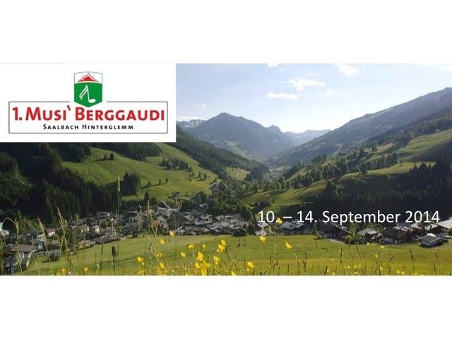 1. Musi`Berggaudi in Saalbach Hinterglemm von 10. - 14. September 2014, ein neues Mekka der volkstümlichen Musikszene.