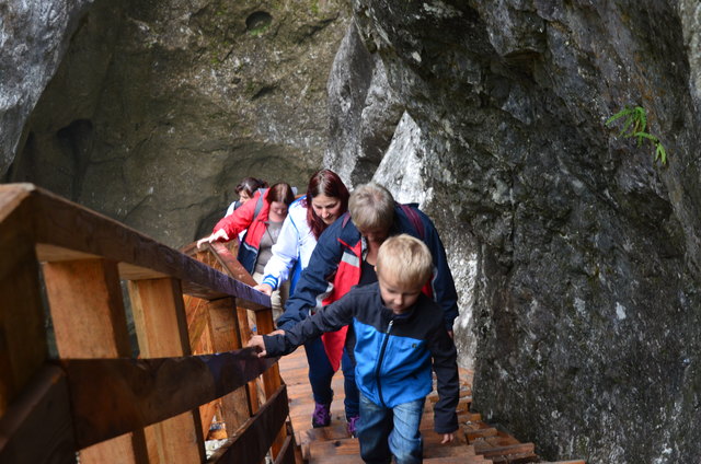 Ein Teil der Niklasdorfer Wanderer in der Wörschachklamm. | Foto: WAFO