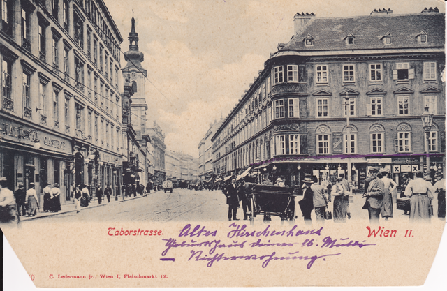 eine historische Ansicht des Hirschenhauses