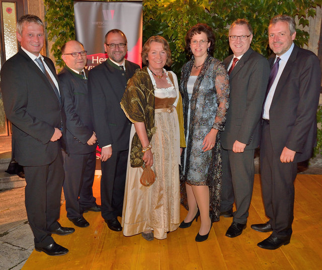 Ing. Thomas Eigenschink (Bezirksgruppen-Obmann-Stv. Gmünd), Dieter Holzer (Bezirksgruppen-Obmann Zwettl), KommR Gottfried Wieland (Wifi-Kurator),  BR KommR Sonja Zwazl (Landesgruppenobfrau WB NÖ), Gaby Gaukel (Organisatorin), Reinhart Blumberger (Bezirksgruppen-Obmann Waidhofen) und NR Ing. Mag. Werner Groiß (Wirtschaftsbund-Sprecher des Waldviertels). | Foto: WB Waldviertel, Erich Maschik