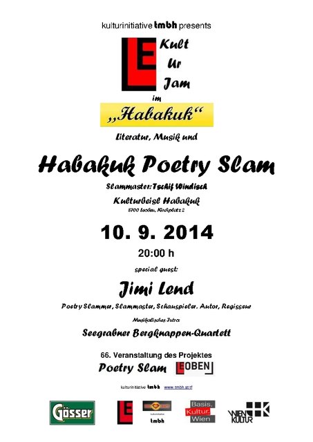 Nach dem Habakuk - Slam wird der letzte Startplatz für die Landesmeisterschaft Steiermark & Kärnten vergeben!!!