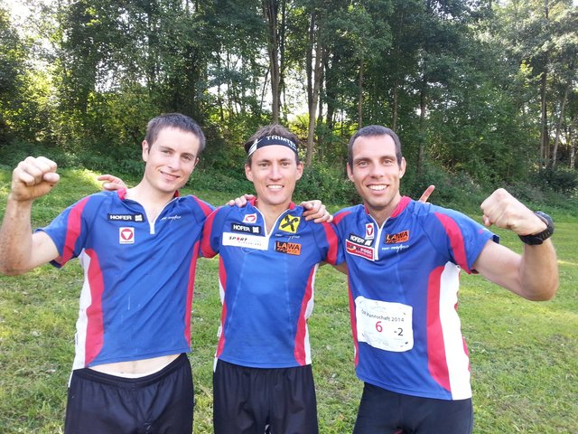 Die goldene Mannschaft aus Pinkafeld: Helmut Gremmel, Gernot Kerschbaumer und Markus Lang | Foto: HSV Pinkafeld