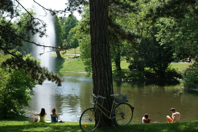 Besonders beliebt ist der Türkenschanzpark bei Sonnenschein.