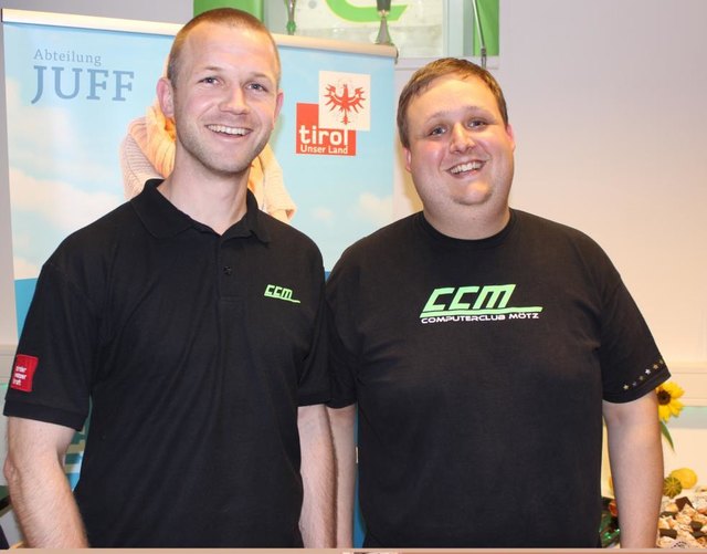 CcM Obmann Stellvertreter Matthias Krabacher und CcM Obmann Michael Heinz, v.l., zeigten großes Engagement bei der Verwirklichung des Projekts