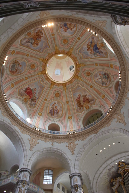 Kuppel in der Frauenkirche.