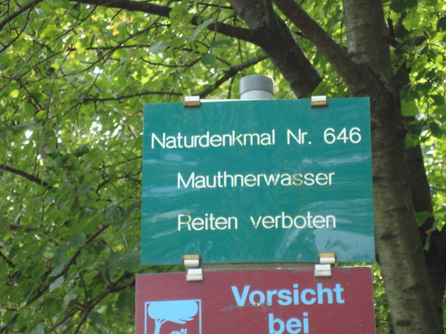 Tafel 'Mauthnerwasser'