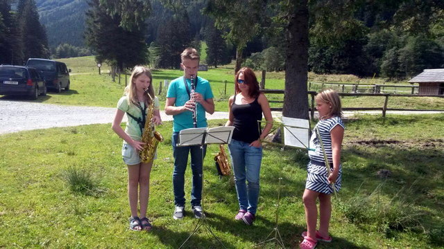 Zahlreiche Konzertproben standen am Programm des Almworkshops. | Foto: KK