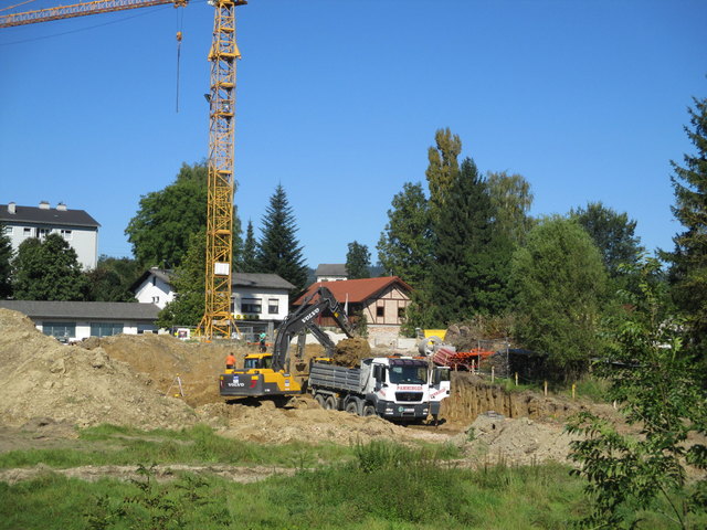 KW 38 , das Erste von einmal wöchentlich folgenden Baustellenfotos