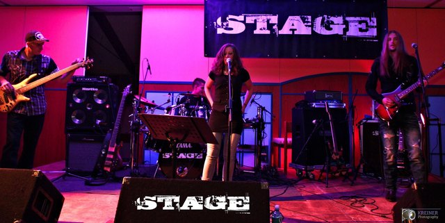 Die Rockcoverband "Stage" gab ihr Debut in neuer Formation | Foto: KK/Kreiner
