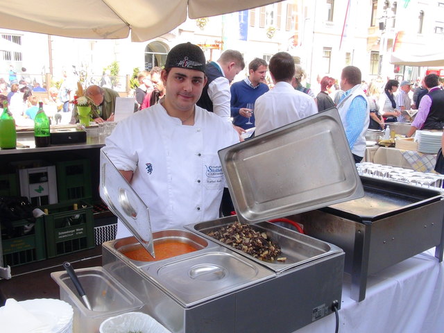Köstliches Blunzgröstl stand auf der Speisenkarte des Stadtwirtes Stolletz.