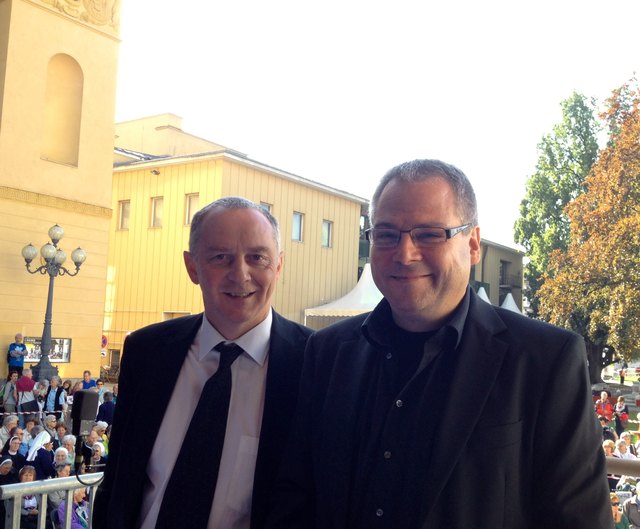 Komponist Florian Bramböck und musikalischer Gesamtleiter Domkapellmeister Christoph Klemm | Foto: Krabichler