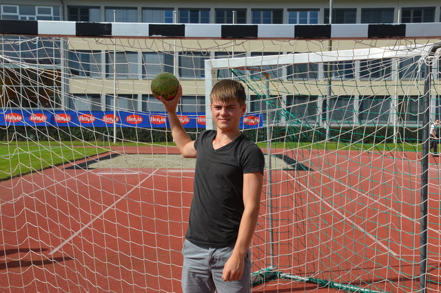 Benedikt Senitza ist einer der größten Nachwuchshoffnungen im Feldkirchner Handball