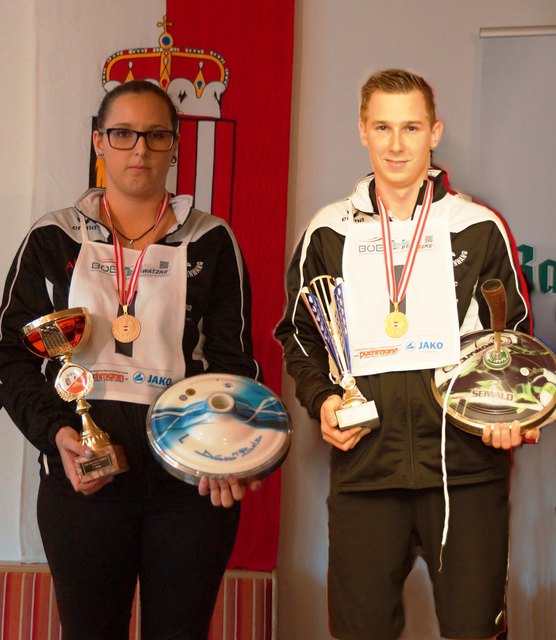 Lisa Adler und Christopher Schwaiger holten die einzigen Goldmedaillen. | Foto: privat