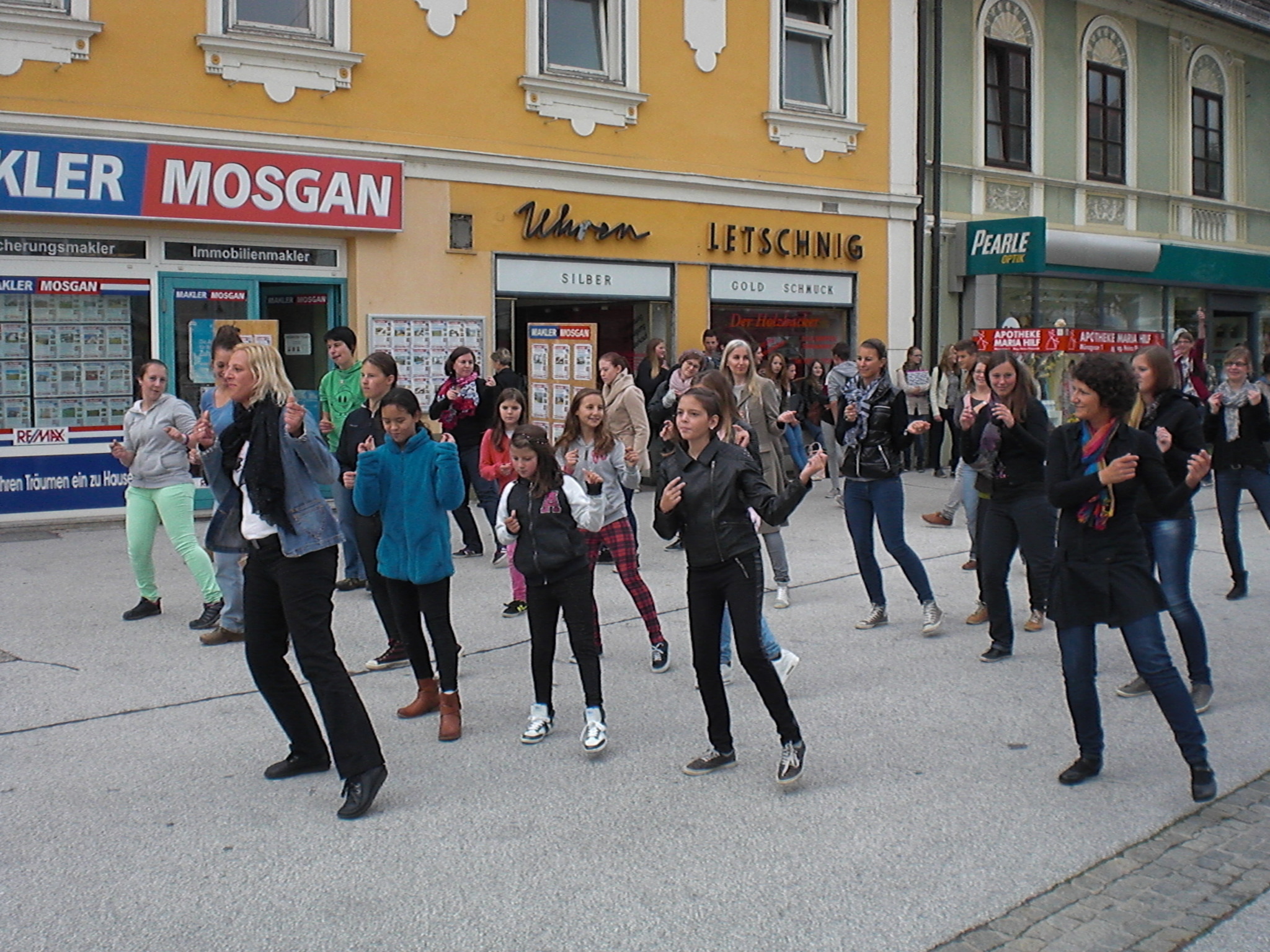 Flashmob in der Stadt Völkermarkt