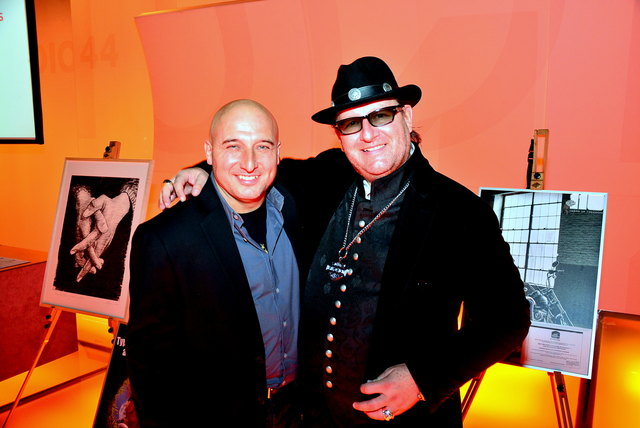 Christoph Fälbl mit Harley Charity Organisator Ferdinand O. Fischer
