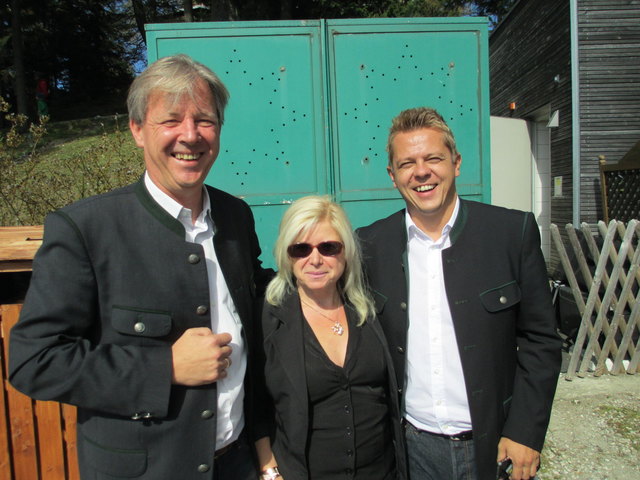 Der Chefredakteur Roland Reischl, die Regionautin Margarethe Rinnhofer und Geschäftsführer Jürgen Rothdeutsch hatten ihren Spaß!
