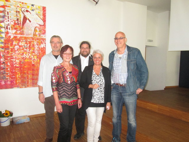 Musikschuldirektor Hubert Pöll, Direktorin Dagmar Bauer, Bildungsgemeinderat Klaus Bergmaier, Initiatorin SRin Andrea Wohlfarter-Höbarth, Vortragender Georg Berner | Foto: Foto: Stadt Krems
