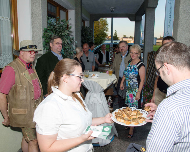 Beim Empfang | Foto: Walter Bertich/Projektteam Ried