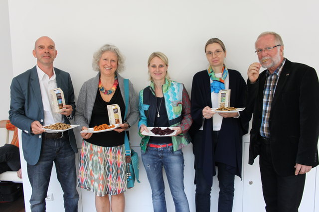 Martin und Karin Staple, Marion Rauch, Barbara Maier und Herbert Bronnenmayer sind von der Marke "free-of" überzeugt.