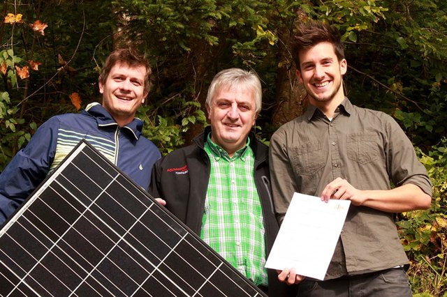 v.l.n.r. Christoph Zinganell (Collective Energy), Peter Bruckner (Bierwelt Bruckner GmbH) und Patrick Würschl (Collective Energy) freuen sich auf das energie.lokal an der FH Wiener Neustadt Campus Wieselburg