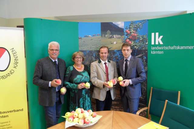 Projektpartner: H. Innerhofer, Direktorin Maria Truppe-Fischer, J. Mößler, RLB-Chef Georg Messner (v.l.) | Foto: Arch