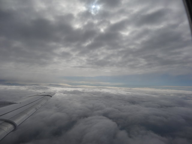 Unterwegs zwischen zwei Wolkenschichten