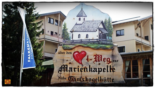 Manche beginnen den Weg hier und gelangen über den Herzerl-Weg zur Marienkapelle