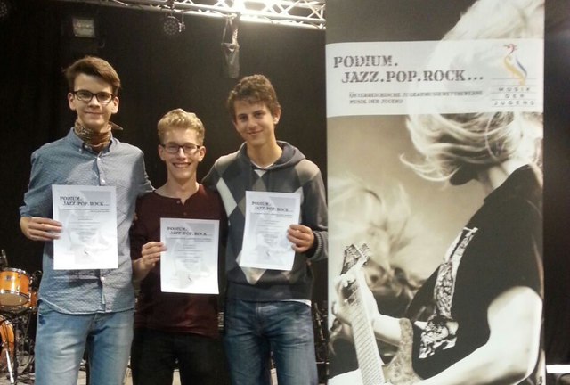 Monkeywrench holt in Ried im Innkreis den 1. Preis im Bundeswettbewerb "podium.jazz.pop.rock"