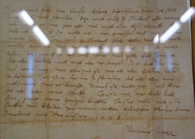 Martin Luthers Brief