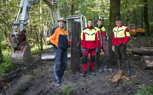 Die Jugendlichen wurden von Fachlehrern bzw. Mitarbeitern der  Landesforste und des Gesäuse betreut. | Foto: Nationalpark Gesäuse/Hartmann