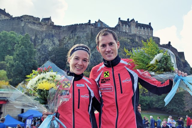Ursula Kadan und Gernot Kerschbaumer waren in Schottland vorne mit dabei | Foto: Kerschbaumer