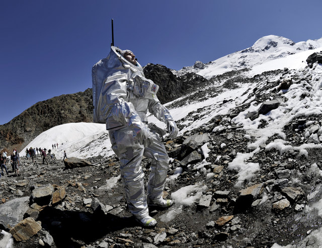 Der Raumanzug bei der Mars-Missions-Simulation ist 45 Kilogramm schwer. | Foto: ÖWF/Katja Zanella-Kux