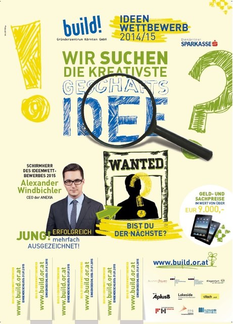 build! sucht wieder nach der kreativsten Geschäftsidee!