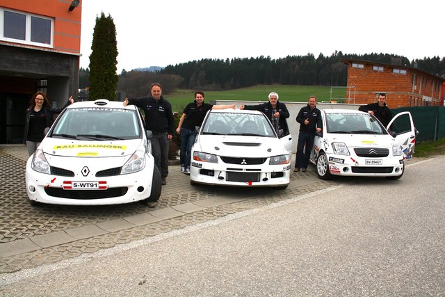 Treten bei der Rallye Opatija an: Jasmin und Heinz Leitgeb, Peter Schumacher und Werner Puntschart | Foto: Woche/Kk
