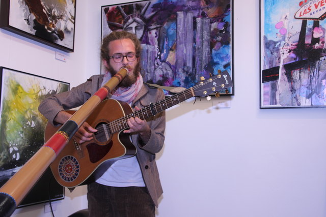 Stephan Mader sorgte für angenehme Musik im Hintergrund.