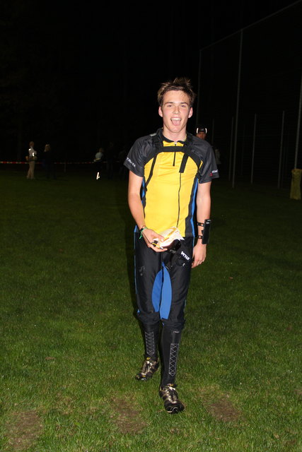 Benjamin Palme von Orienteering Klosterneuburg nach seinem Lauf.