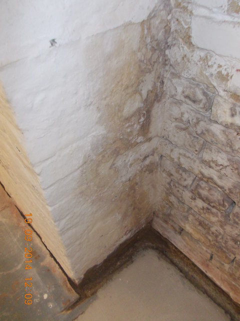 alte Feuchtigkeitsspuren