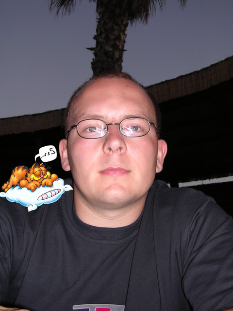 Wenn er nicht schläft, dann isst er Lasagne: Garfield ist Rene Grössls Spitzname.