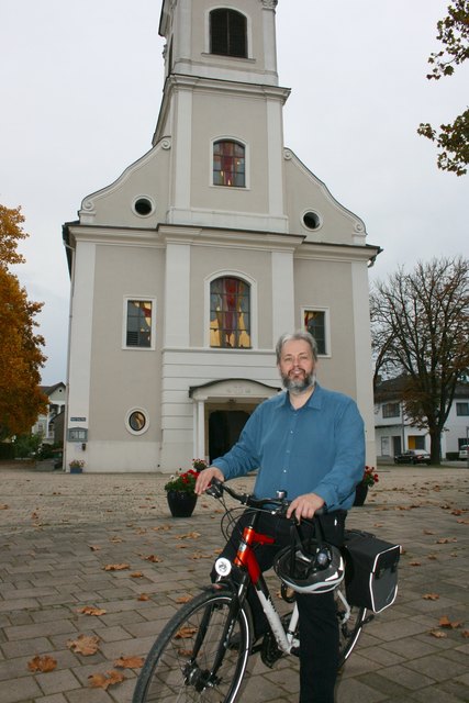Norbert Filipitsch empfiehlt die Rundroute von Jennersdorf (Bild) über St. Martin, St. Gotthard und Mogersdorf.